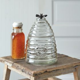 Medium Honey Hive Glass Canister