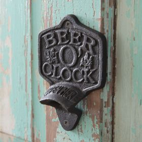 Beer O' Clock Wall Mounted Bottle Opener - Box of 2