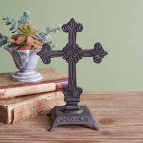 Ornate Cast Iron Cross Statue - Min of 2