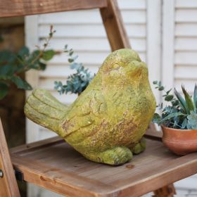 Mossy Sparrow Garden Statue