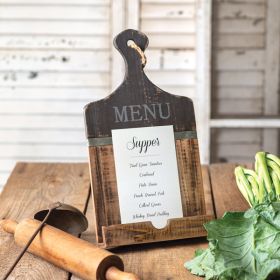 Wooden Menu Holder