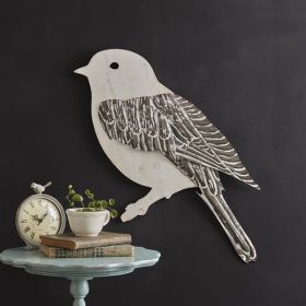 White Sparrow Wall Decor