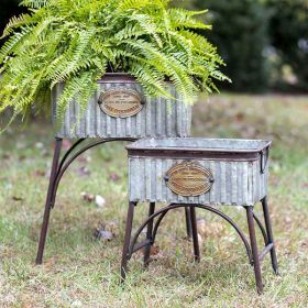 Set of Two Poland Tubs with Stands