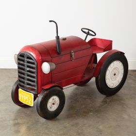 Extra Large Red Farm Tractor