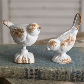 Set of Two Cast Iron Birds