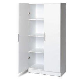 White Storage Cabinet Utility Garage Home Office Kitchen Bedroom