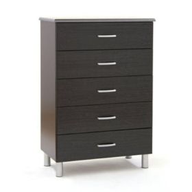 Black Onyx 5-Drawer Chest