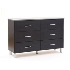 Black Onyx 6-Drawer Double Dresser