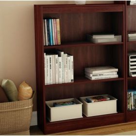 3-Shelf Bookcase in Royal Cherry - Made from CARB Compliant Particle Board