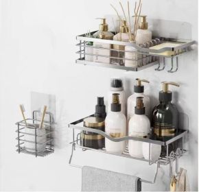 Shower Caddy And Soap Dish With Hooks Shower Shelf