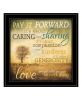 "Meaning of Pay it Forward" by Marla Rae, Ready to Hang Framed Print, Black Frame