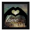 "Love with all Your Heart" By Marla Rae, Printed Wall Art, Ready To Hang Framed Poster, Black Frame