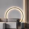 47" Minimalist Circle Wall Light