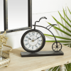 Dec Mode 12" Brown Metal Bike Clock