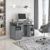 Techni Mobili Complete Computer Workstation Desk With Storage, Grey