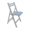 Furniture Slatted Wood Folding Special Event Chair - White, Set of 4, FOLDING CHAIR, FOLDABLE STYLE