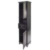 Tall Cabinet with Glass Door and Drawer