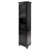 Tall Cabinet with Glass Door and Drawer