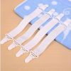 4 pieces of white bed sheet mattress cover blanket household clip clip retainer fastener non-slip