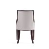 Manhattan Comfort Grand Faux Leather Dining Armchair in Light Grey