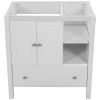 30" Bathroom Vanity Base Only, Solid Wood Frame