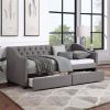 Upholstered Twin Size daybed with Two Drawers,