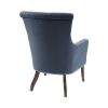 27" Accent Chair, Wood High-Density Foam Modern Style For Living Room, Blue