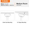 YUHAO Modern 42in.Integrated LED Ceiling Fan Lighting with 3 Matte Black Blades