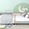 Twin Size Upholstered Daybed with Carton Ears Shaped Headboard, Grey