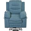 Massage Recliner,Power Lift Chair for Elderly with Adjustable Massage and Heating Function,Recliner Chair with Infinite Position and Side Pocket for L