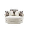 Swivel Accent Barrel Chair with 5 Movable Pillow 360 Degree Swivel Round Sofa Chair for Living Room,Bedroom, Hotel, Beige