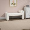 COOLMORE Modern Ottoman Bench, Bed stool made of loop gauze, End Bed Bench, Footrest for Bedroom, Living Room, End of Bed, Hallway