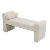 COOLMORE Modern Ottoman Bench, Bed stool made of loop gauze, End Bed Bench, Footrest for Bedroom, Living Room, End of Bed, Hallway