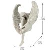 Sorrow Angel Statue Crafts; Pure White Love Angle With Wings Sculpture Ornaments; For Home Decor Bedroom Office Garden Tabletop