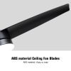 YUHAO Modern 42in.Integrated LED Ceiling Fan Lighting with 3 Matte Black Blades