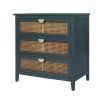 3 Drawer Cabinet, Natural  rattan, American  Furniture ,Suitable for bedroom, living room, study