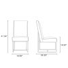 Manhattan Comfort Element Champagne Velvet Dining Chair