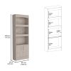 Detroit 2 Piece Office Set, Dozza Bookcase