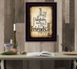 "Friends" By Susan Boyle, Printed Wall Art, Ready To Hang Framed Poster, Black Frame