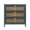 3 Drawer Cabinet, Natural  rattan, American  Furniture ,Suitable for bedroom, living room, study