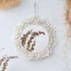 Boho Macrame Round Mirror