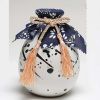 500ml White Ceramic Wine Jar Hand Painted Wine Bottle Vintage Chinese Style Wine Flask Flagon