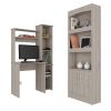 Detroit 2 Piece Office Set, Dozza Bookcase