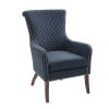 27" Accent Chair, Wood High-Density Foam Modern Style For Living Room, Blue