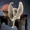 Sorrow Angel Statue Crafts; Pure White Love Angle With Wings Sculpture Ornaments; For Home Decor Bedroom Office Garden Tabletop