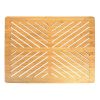 Oceanstar Bamboo Floor and Bath mat with Non-Slip Rubber Feet