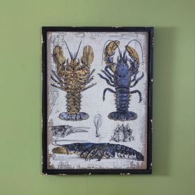 Scientific Blue Lobster Wall Decor