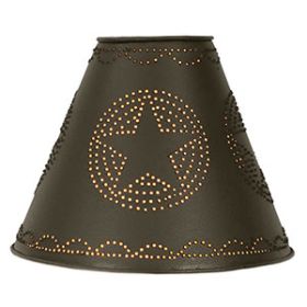 4X10X8 Star Punched Tin Shade (Option: Rustic Brown)