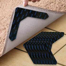 8pcs High Quality Non-slip Anti-drill Carpet Stickers Suitable For Living Room Dining Room Bathroom Rugs, Prevent Rugs From Moving And Rolling Edges (Quantity: 8pcs)