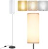 Floor Lamp for Living Room, Modern Standing Lamps with Lampshade, Minimalist Tall Lamp with Foot Switch for Living Room, Bedroom, Kids Room, Office(Bu